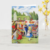 DE KONINGIN VAN HARTEN EN ALICE IN WONDERLAND KAART (Gele Bloem)