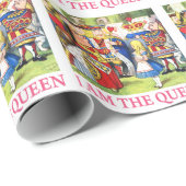 De koningin van Harten vertelt Alice, "ik ben de Cadeaupapier (Rol Hoek)