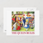 DE KONINGIN VAN HARTEN ZEGT: "DE KONINGIN REGEERT! BRIEFKAART (Voorkant / Achterkant)