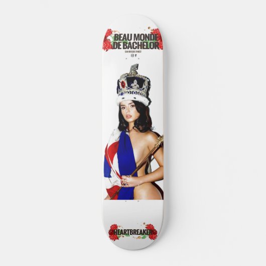 De koningin van het brekende hart persoonlijk skateboard (Voorkant)