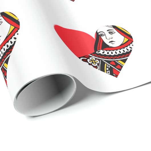 De koningin van het hart cadeaupapier (Rol Hoek)