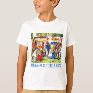 De koningin van het hart ontmoet Alice in Wonderla T-shirt