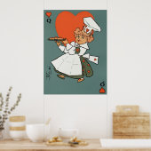 De koningin van het hart poster (Keuken)