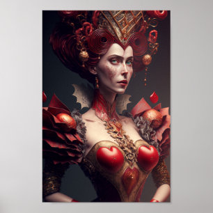 De koningin van het hart poster