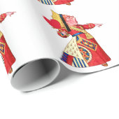 De koningin van het hart schuurt: "Met haar hoofd! Cadeaupapier (Rol Hoek)