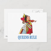 De koningin van het hart verklaart: "Koninginnen r Briefkaart (Voorkant / Achterkant)