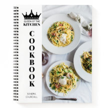 De koningin van het keukenboek Recipe gepersonalis