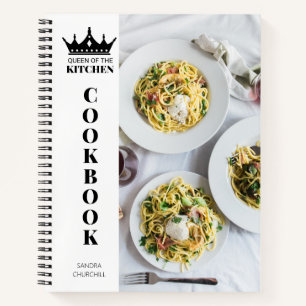 De koningin van het keukenboek Recipe gepersonalis Notitieboek