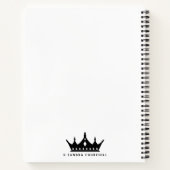 De koningin van het keukenboek Recipe gepersonalis Notitieboek (Achterkant)