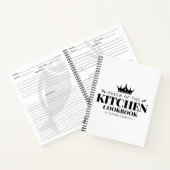 De koningin van het keukenboek Recipe gepersonalis Notitieboek (Binnen)