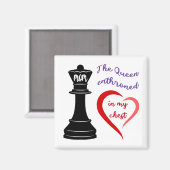 De koningin van mijn hart magneet (Voorkant / Achterkant)