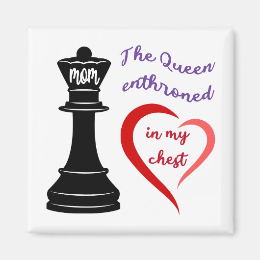 De koningin van mijn hart magneet (Voorkant)