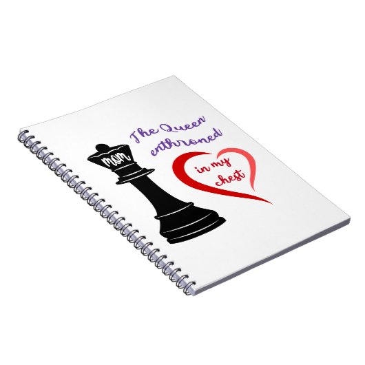 De koningin van mijn hart notitieboek (Rechterzijde)