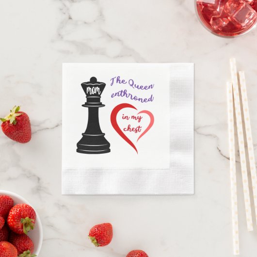 De koningin van mijn hart servet (Insitu)