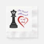 De koningin van mijn hart servet (Voorkant)