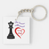 De koningin van mijn hart sleutelhanger (Achterkant)