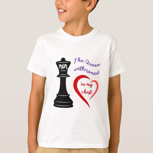 De koningin van mijn hart t-shirt (Voorkant)