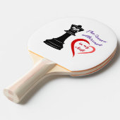 De koningin van mijn hart tafeltennisbatje (Voorkant Gekanteld)