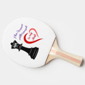 De koningin van mijn hart tafeltennisbatje (Zijkant)