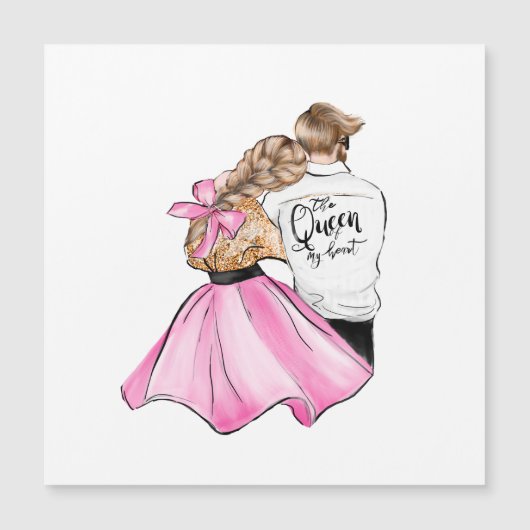 De Koningin van mijn hart valentijnsdag stel in li (Voorkant)