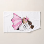 De koningin van mijn hart-valentijnsechtpaar uit l bad handdoek (Handdoek)