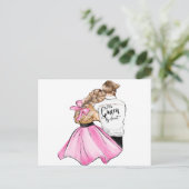 De koningin van mijn hart-valentijnsechtpaar uit l briefkaart (Staand voorkant)