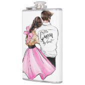 De koningin van mijn hart-valentijnsechtpaar uit l heupfles (Links)