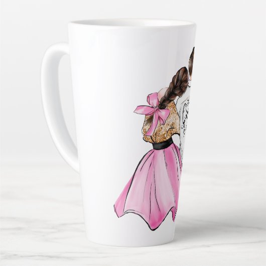 De koningin van mijn hart-valentijnsechtpaar uit l latte mok (Linkerhoek)