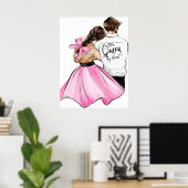 De koningin van mijn hart-valentijnsechtpaar uit l poster (Thuiskantoor)