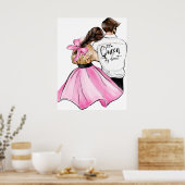 De koningin van mijn hart-valentijnsechtpaar uit l poster (Keuken)