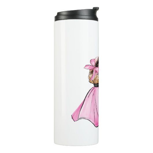 De koningin van mijn hart-valentijnsechtpaar uit l thermosbeker (Gedraaid links)