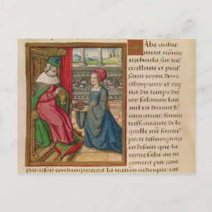 De koningin van Sheba Briefkaart