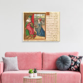 De koningin van Sheba Canvas Afdruk (Insitu (Woonkamer))