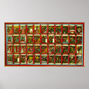 De koningin van Sheba en het Poster van Koning Sol