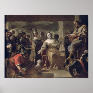 De koningin van Sheba voor Solomon Poster