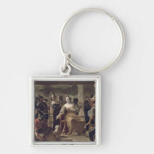 De koningin van Sheba voor Solomon Sleutelhanger (Voorkant)