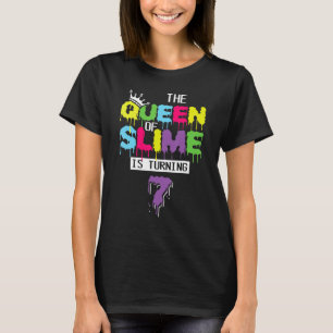 De koningin van Slime wordt 7 Slime Queen Geboorte T-shirt