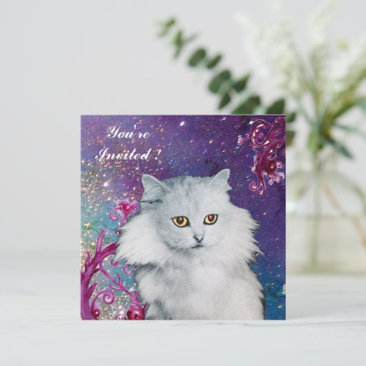 DE KONINGIN VAN WITTE KATTEN KAART (Staand voorkant)