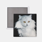 DE KONINGIN VAN WITTE KATTEN MAGNEET (Voorkant / Achterkant)
