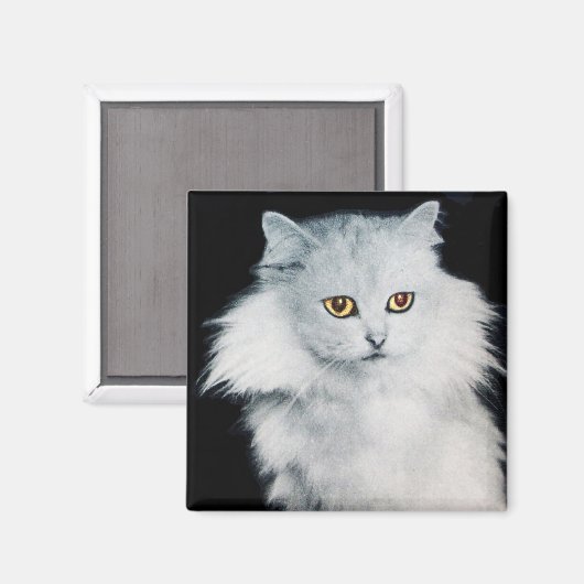 DE KONINGIN VAN WITTE KATTEN MAGNEET (Voorkant / Achterkant)