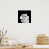 DE KONINGIN VAN WITTE KATTEN POSTER (Keuken)