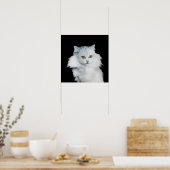DE KONINGIN VAN WITTE KATTEN POSTER (Keuken)