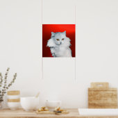 DE KONINGIN VAN WITTE KATTEN ,Rode Robijn Poster (Keuken)