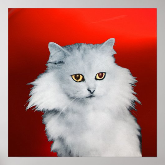 DE KONINGIN VAN WITTE KATTEN ,Rode Robijn Poster (Voorkant)