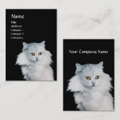 DE KONINGIN VAN WITTE KATTEN VISITEKAARTJE (Voorkant / Achterkant)