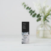 DE KONINGIN VAN WITTE VANGSTMONOGRAM MINI VISITEKAARTJE (Staand voorkant)