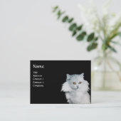 DE KONINGIN VAN WITTE VANGSTMONOGRAM VISITEKAARTJE (Staand voorkant)