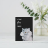 DE KONINGIN VAN WITTE VARKENS, MONOGRAM-parelpapie Visitekaartje (Staand voorkant)