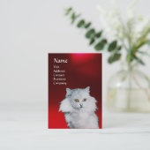 DE KONINGIN VAN WITTE VARKENS, MONOGRAM Red Ruby p Visitekaartje (Staand voorkant)