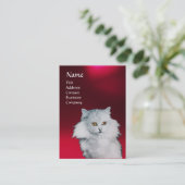 DE KONINGIN VAN WITTE VARKENS, MONOGRAM Red Ruby p Visitekaartje (Staand voorkant)